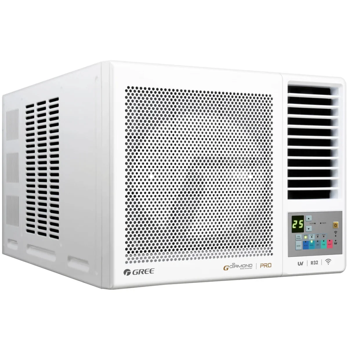 GREE 格力 GWH07PZ 3/4匹 變頻冷暖 G-Panel 黑鑽 窗口式冷氣機 縮圖 2
