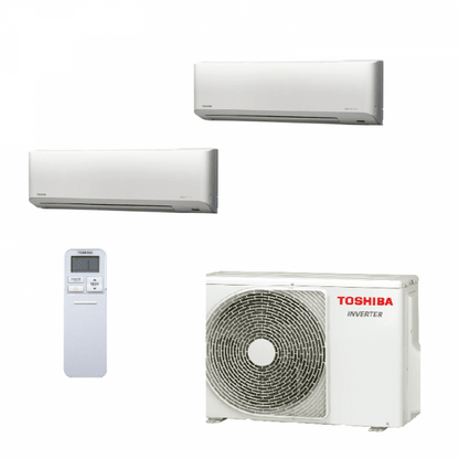 TOSHIBA 東芝 RAS2M18J2ACVHK 一拖二 變頻淨冷分體式冷氣機 拖1匹+1.5匹 縮圖 2