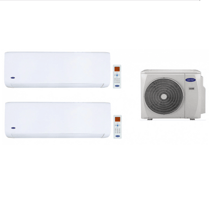 CARRIER 開利 1.0匹+1.0匹 一拖二 變頻冷暖 多聯式掛牆分體冷氣機 (42QHG009DSM+42QHG009DSM/38QUS018DS21) 縮圖 2
